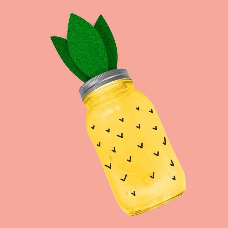 Pineapple Mason Jar | GEMS On The GO